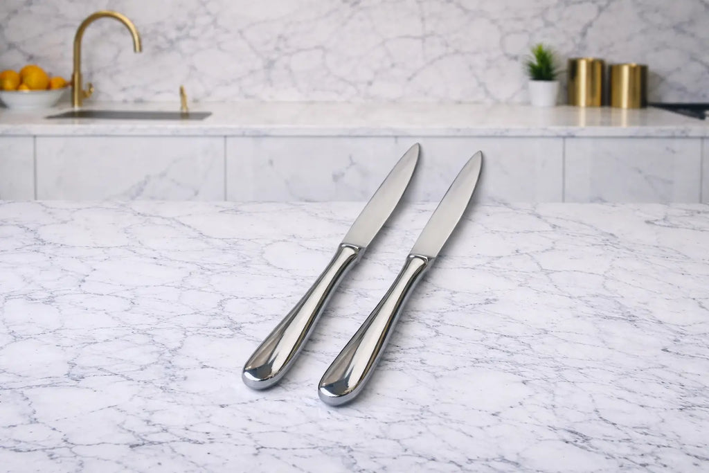 Set of 2 dinner knives Krystal Distribution