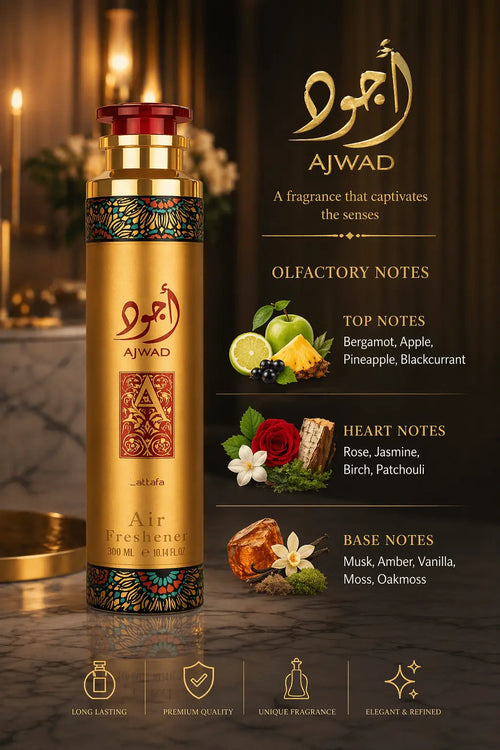 Lattafa Ajwad Air Freshener 300ml Krystal Distribution