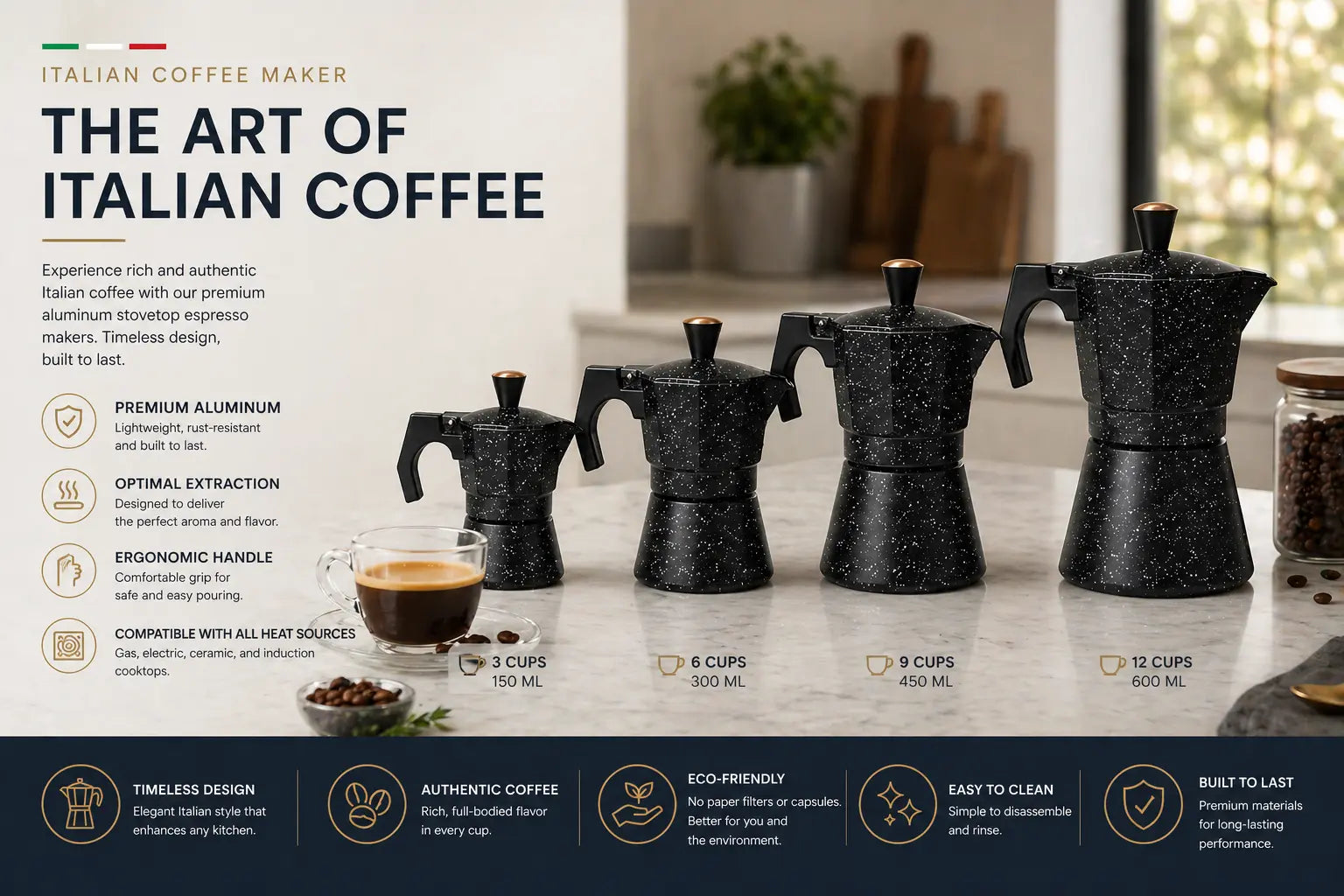 Italiano Coffee Maker Krystal Distribution