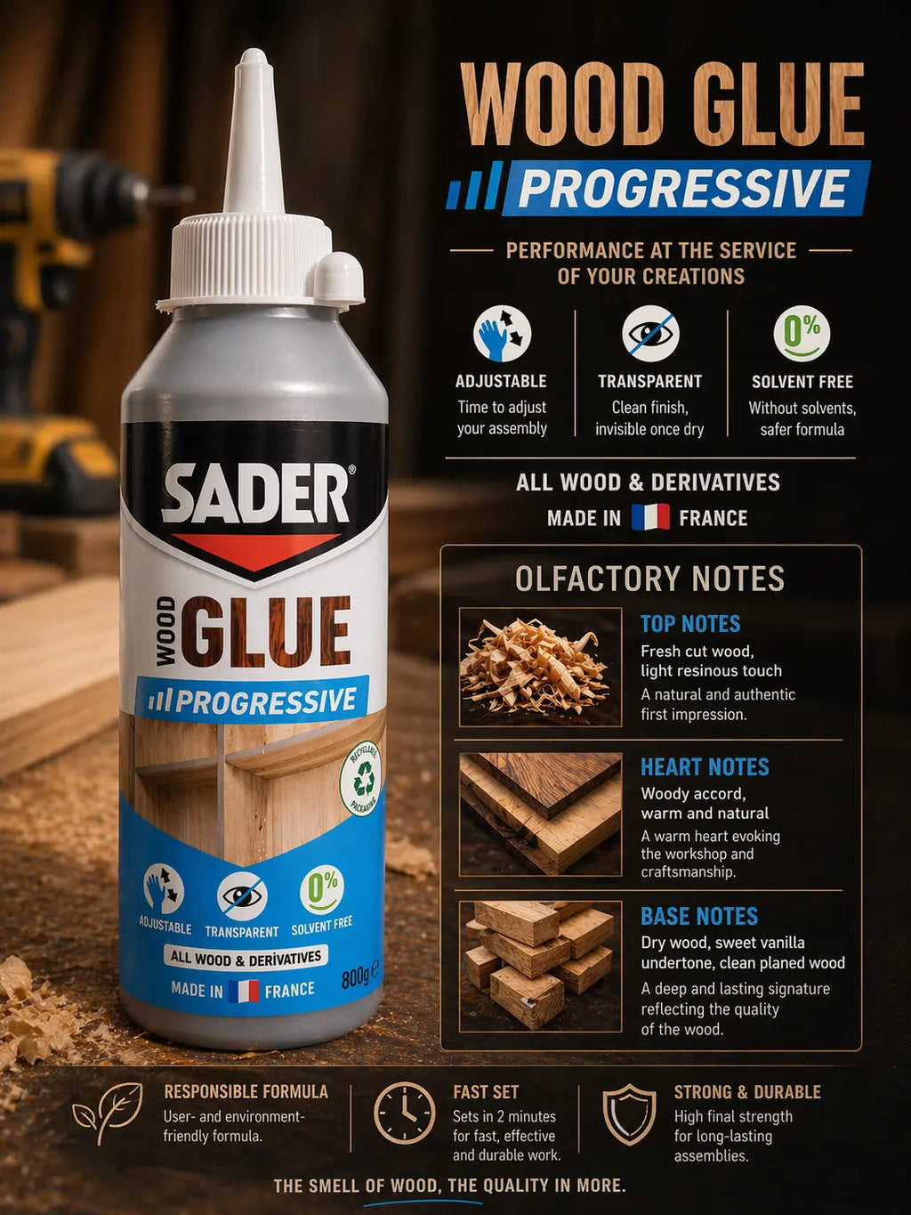 SADER Wood Glue Progressive Krystal Distribution