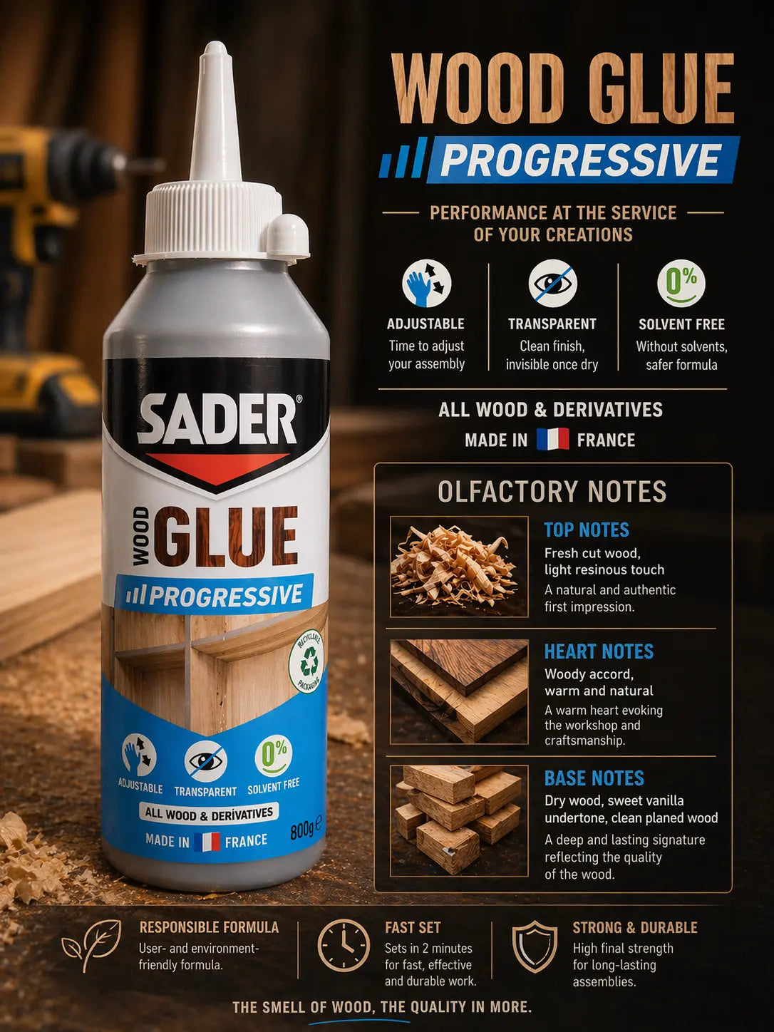 SADER Wood Glue Progressive Krystal Distribution
