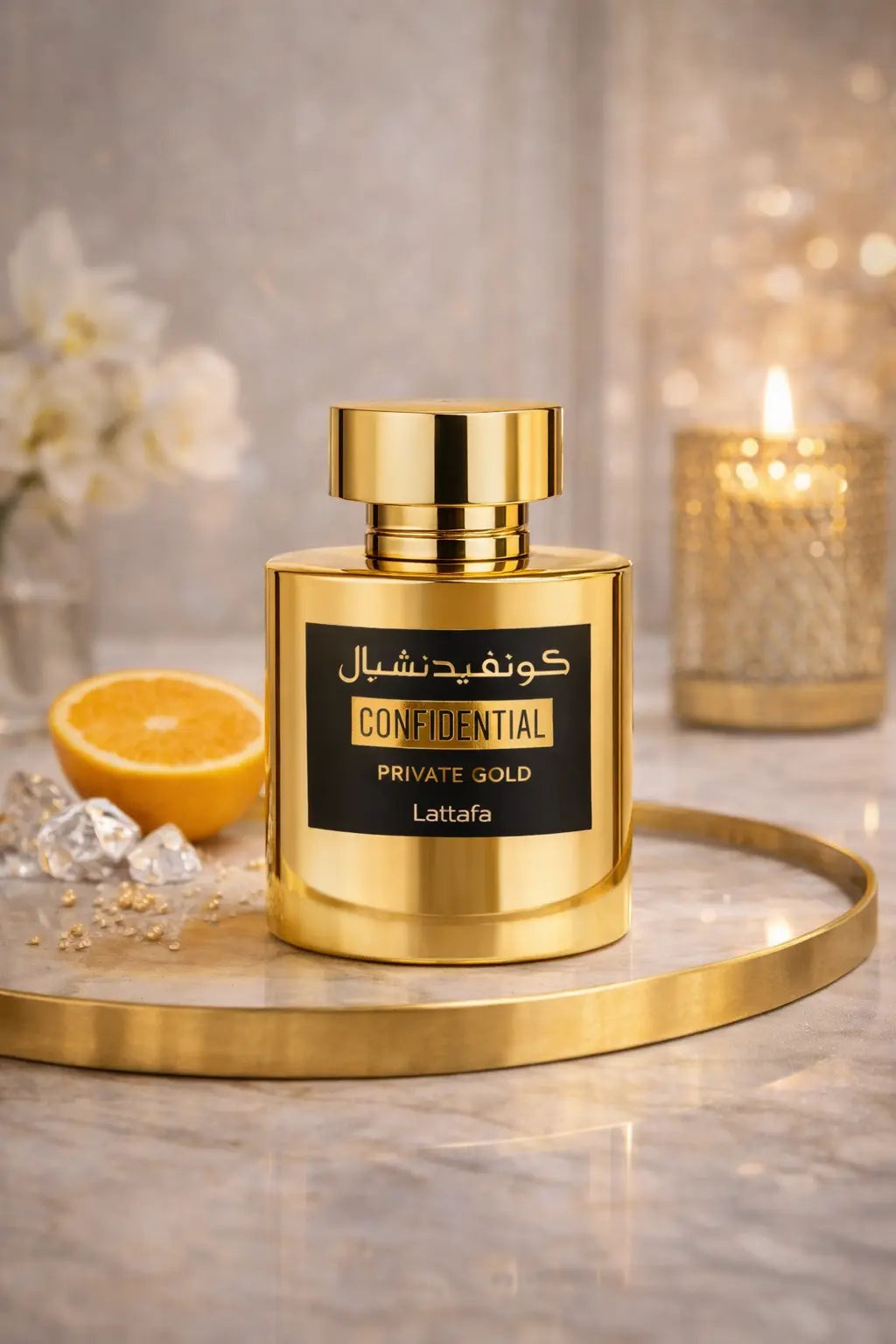 Lattafa Confidential Private Gold Krystal Distribution