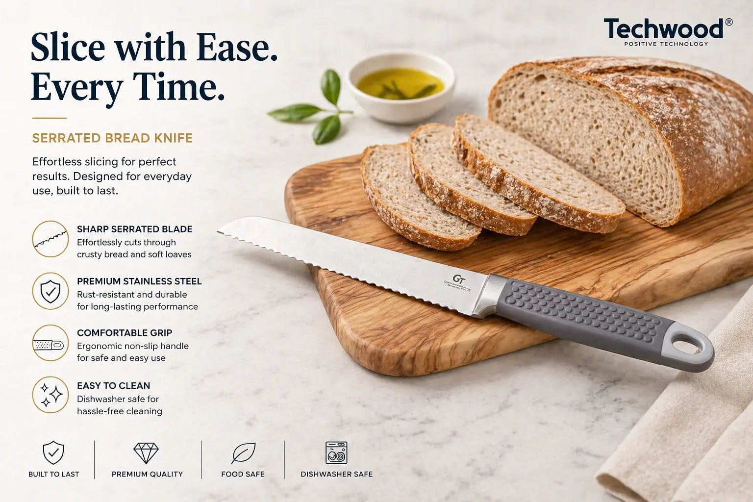 GT Bread Knife Krystal Distribution