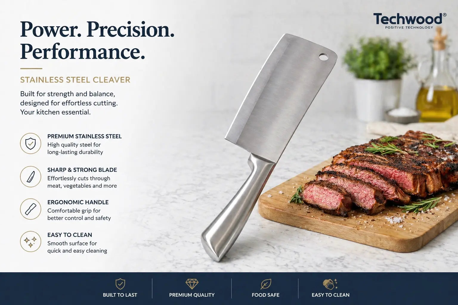 Heavy-Duty Meat Cleaver Krystal Distribution