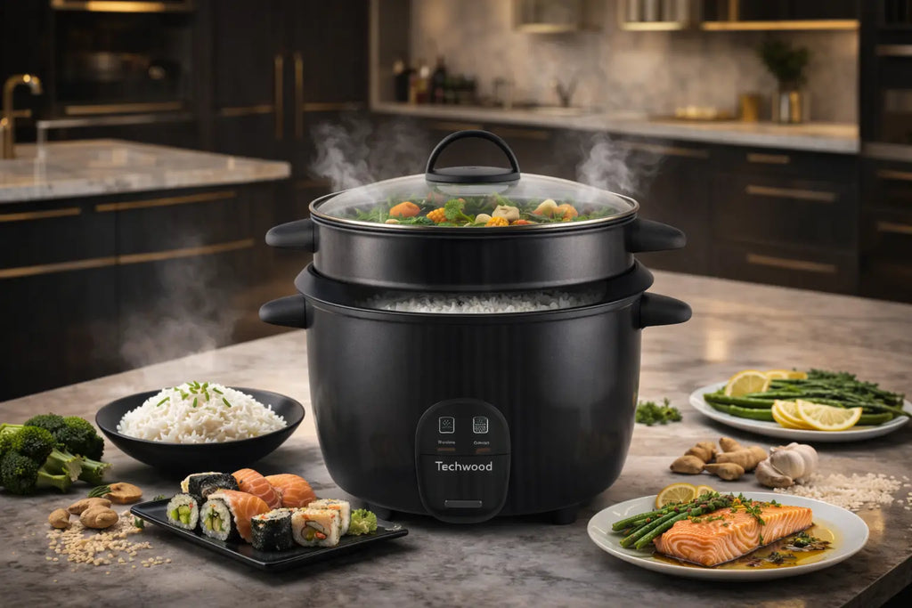 Techwood Rice Cooker Black Krystal Distribution
