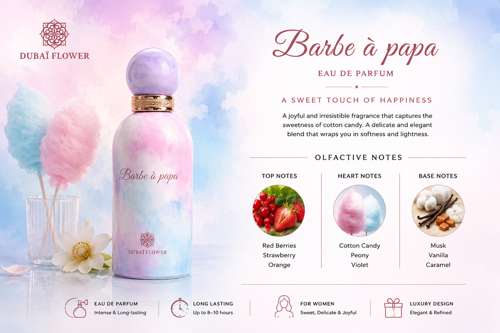 Dubai Flowers Barbe à Papa 100ml Hallstarz Diffusion