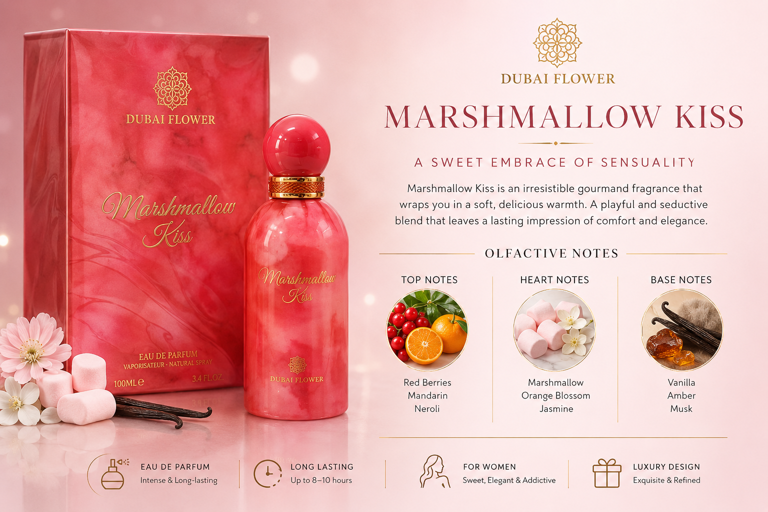 Dubai Flowers Marshmallow Kiss Hallstarz Diffusion