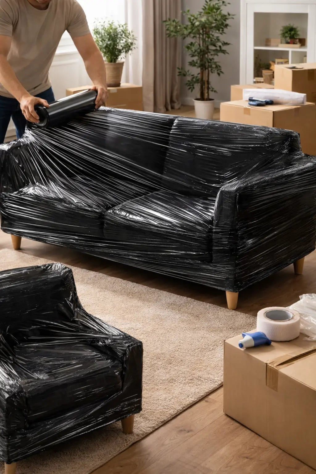 black stretch film Krystal Distribution