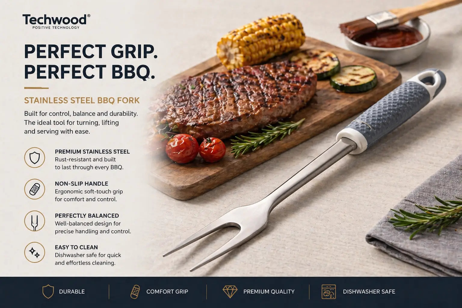 GT Stainless Steel Meat Fork Krystal Distribution