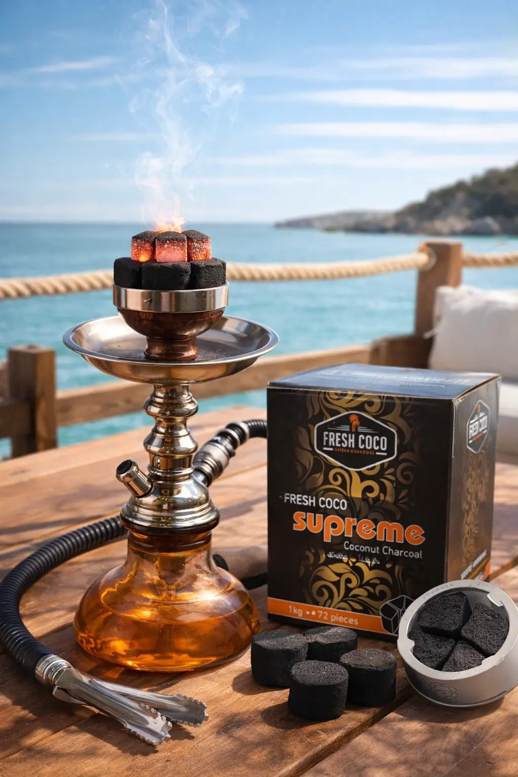 Fresh Coco Suprême Coconut Charcoal Krystal Distribution
