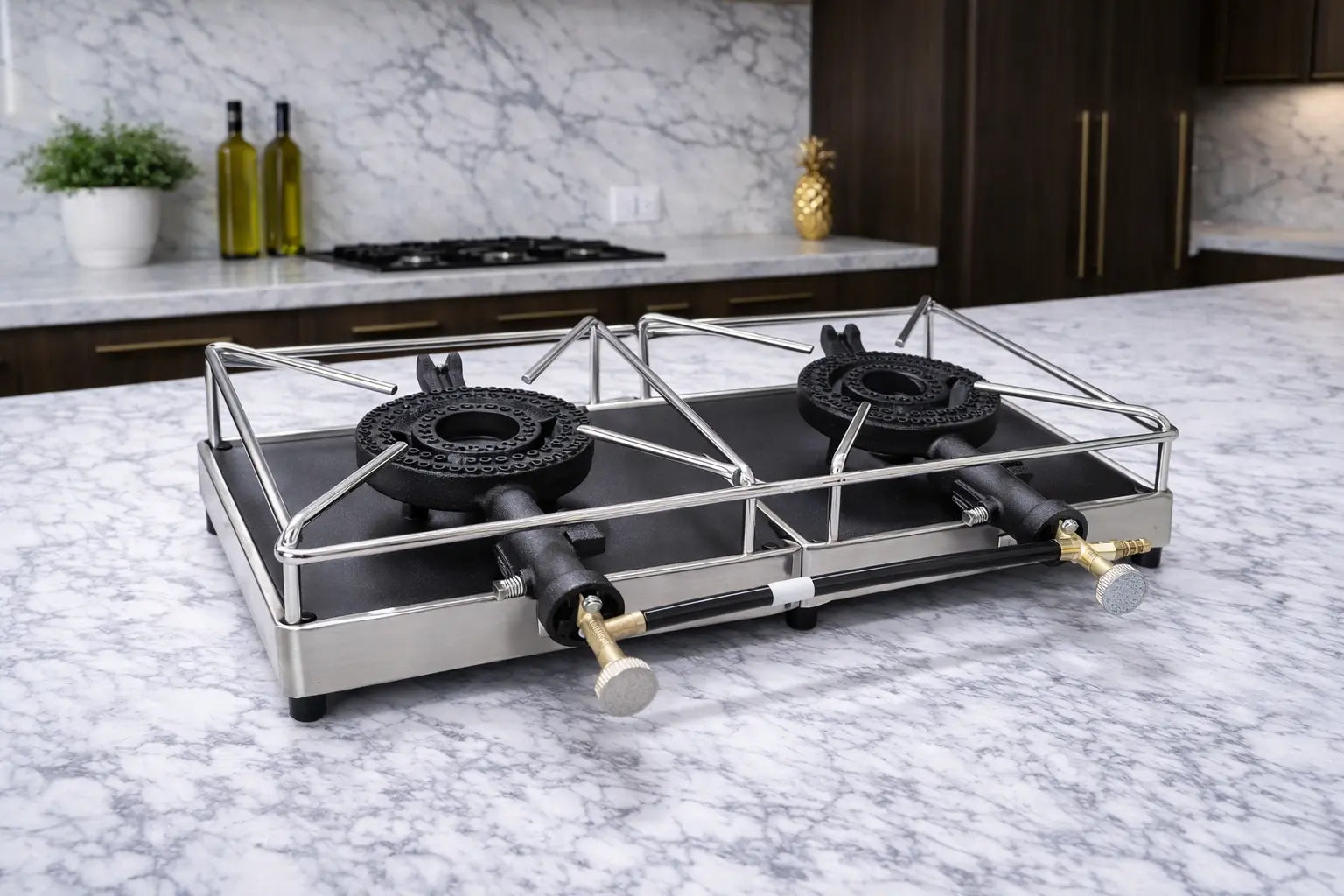 Double Gas Burner Stove Krystal Distribution