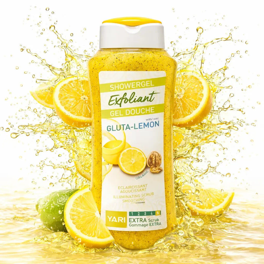 Yari Gluta-Lemon Exfoliating Shower Gel 1L Krystal Distribution