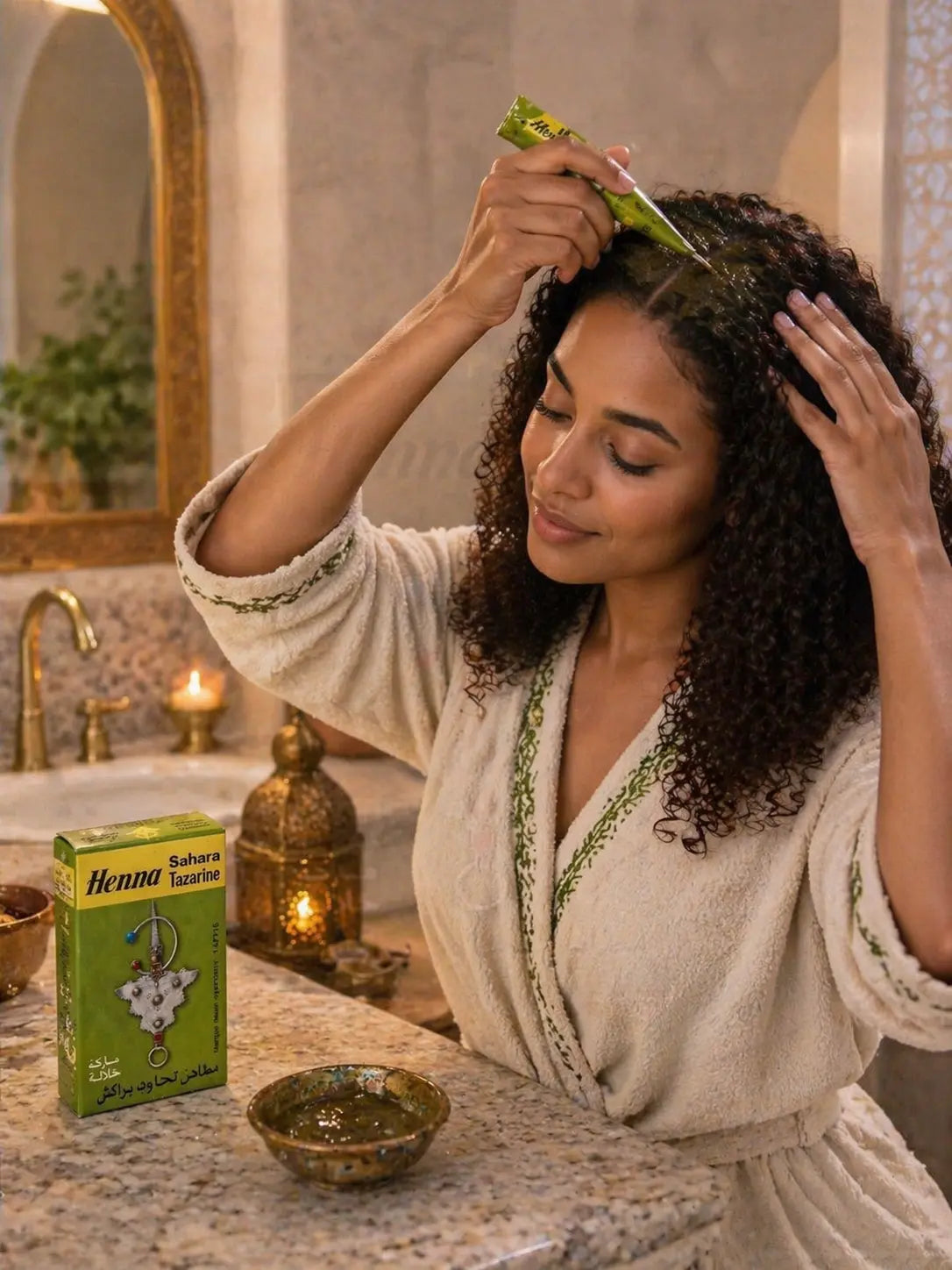 Sahara Tazarine Moroccan Henna Powder Green 100g Krystal Distribution