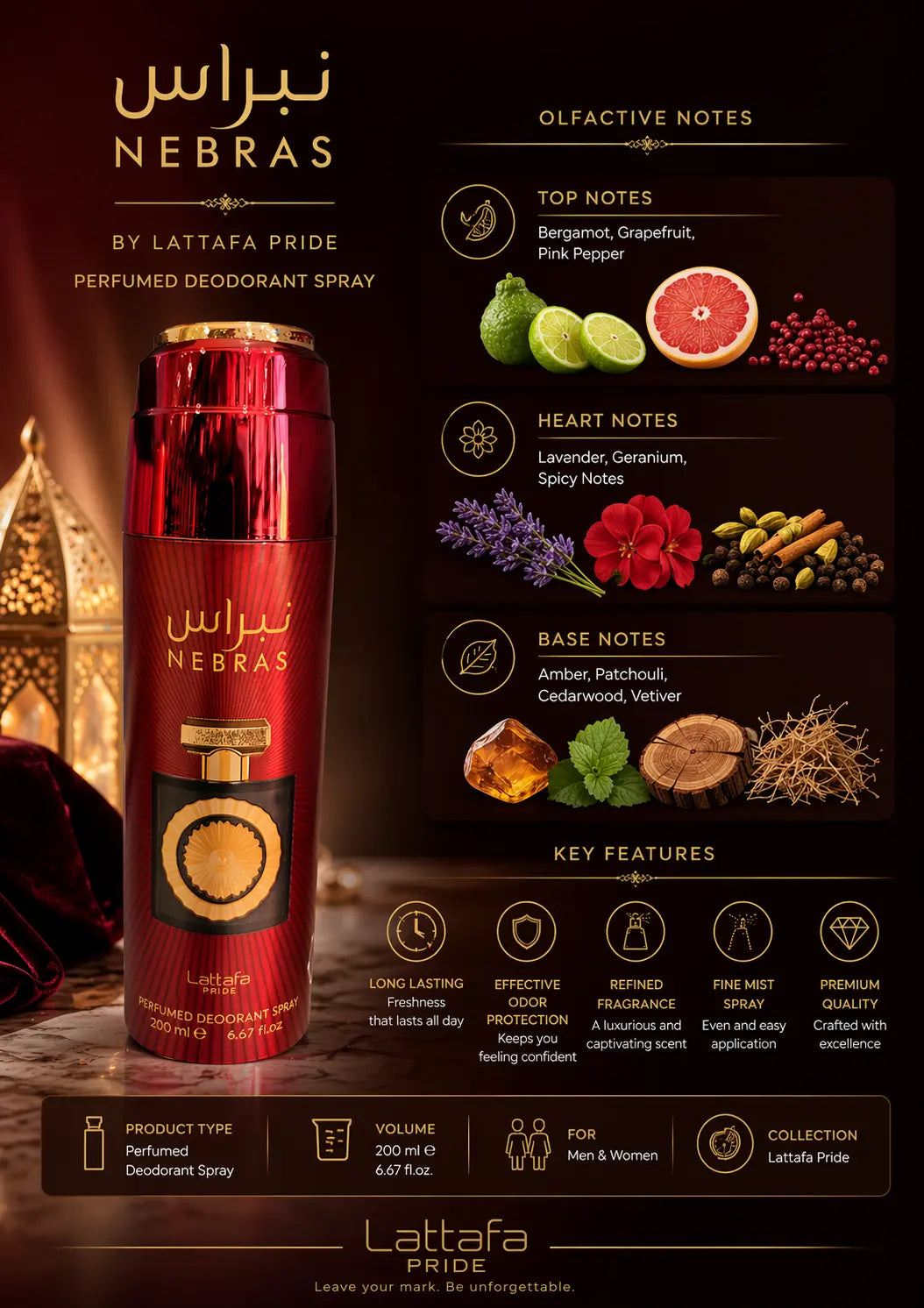 Lattafa Nebras Perfumed Spray Hallstarz Diffusion