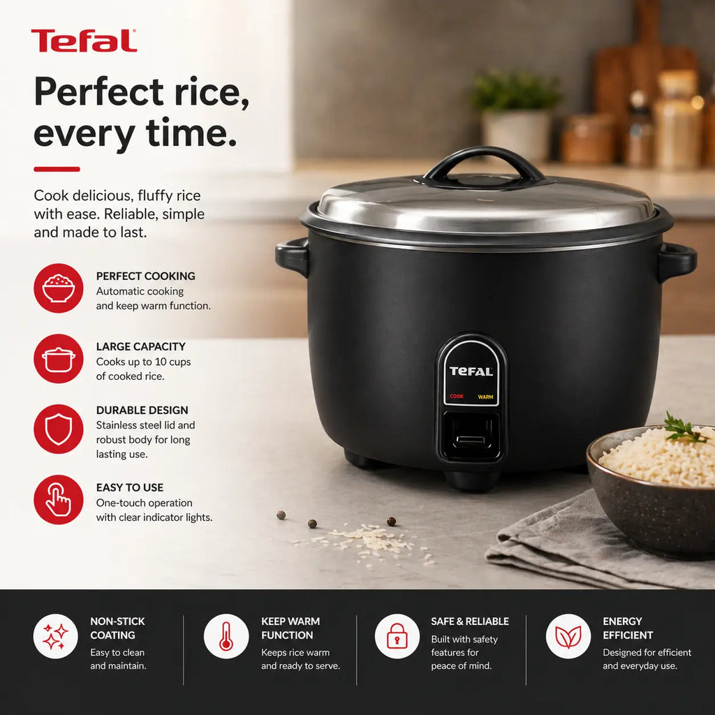 Tefal Rice Cooker 3L Krystal Distribution