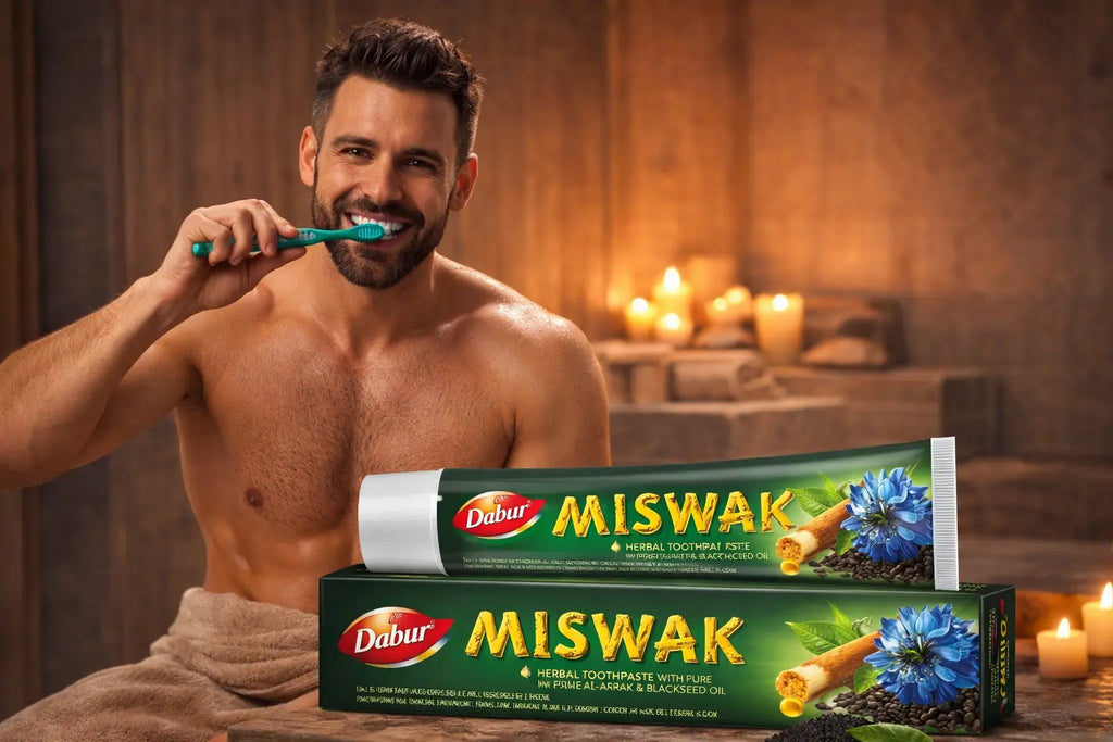 Dabur Miswak Herbal (with Black Seed Oil) 75g Krystal Distribution