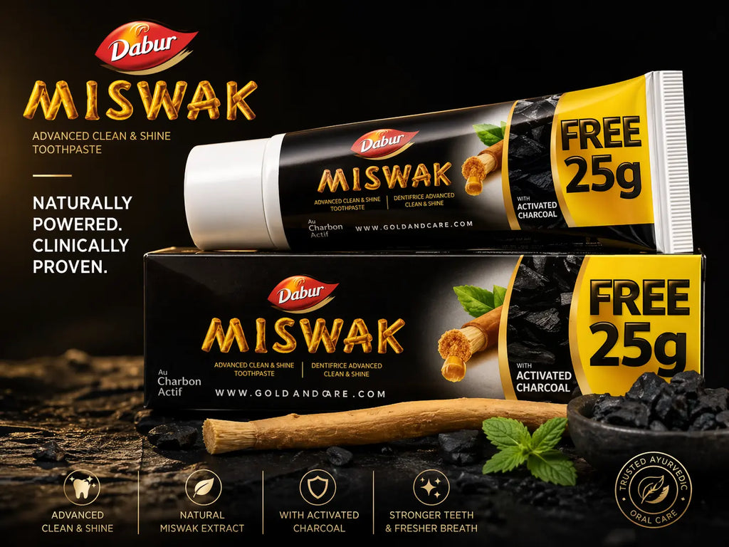 Dabur Miswak Actived Charcoal 75g Krystal Distribution