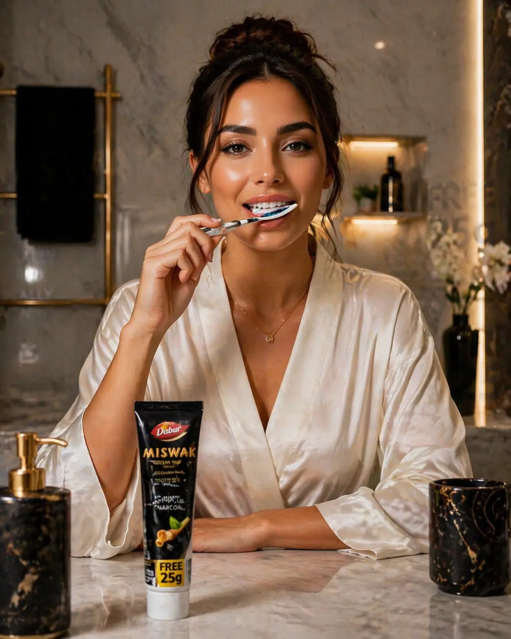 Dabur Miswak Actived Charcoal 75g Krystal Distribution