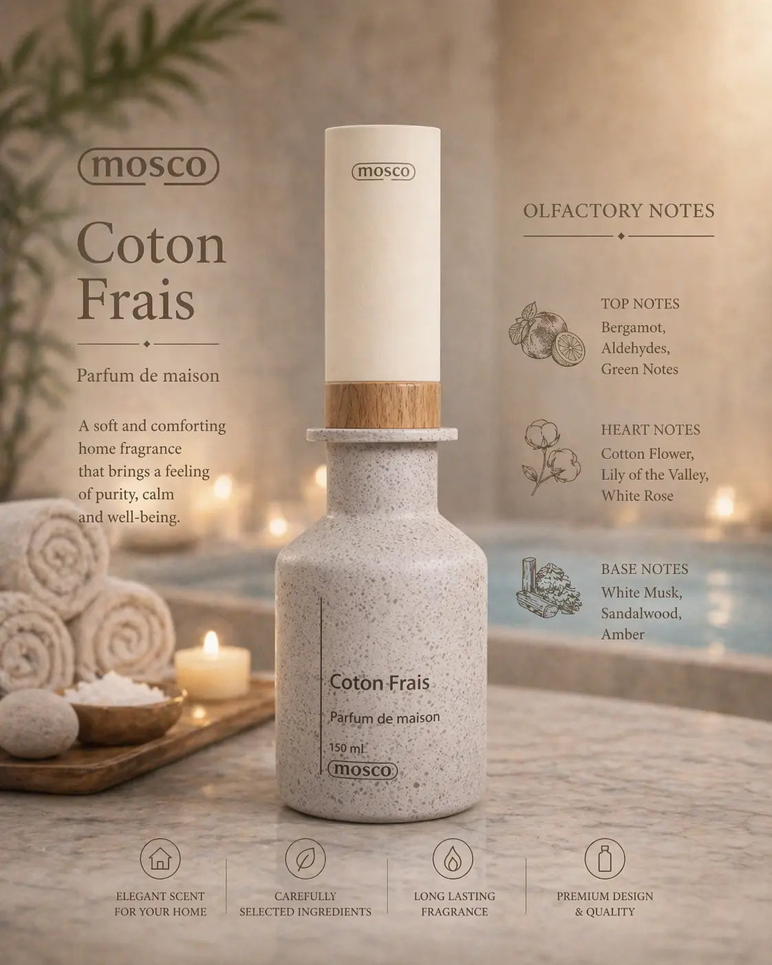 Mosco Splash Fresh Cotton 150ml Krystal Distribution
