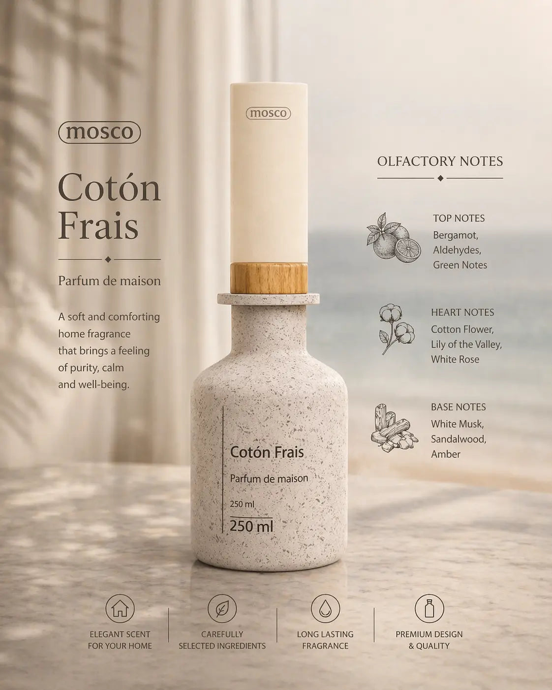 Mosco Splash Fresh Cotton 250ml Krystal Distribution