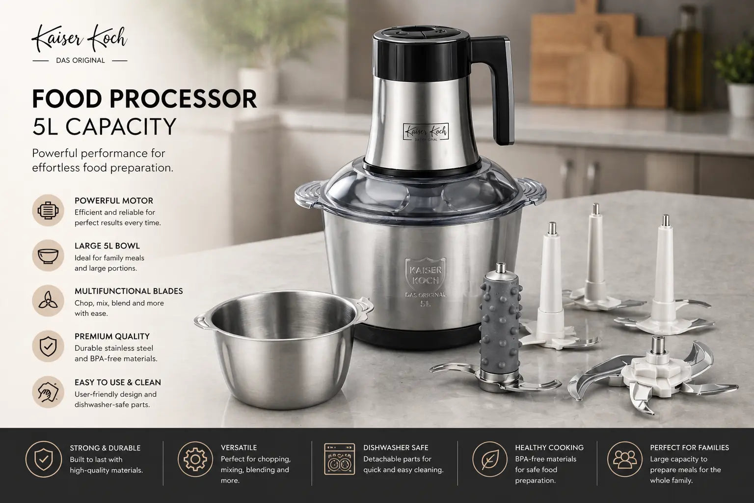 Kaiser Koch Food Processor Krystal Distribution