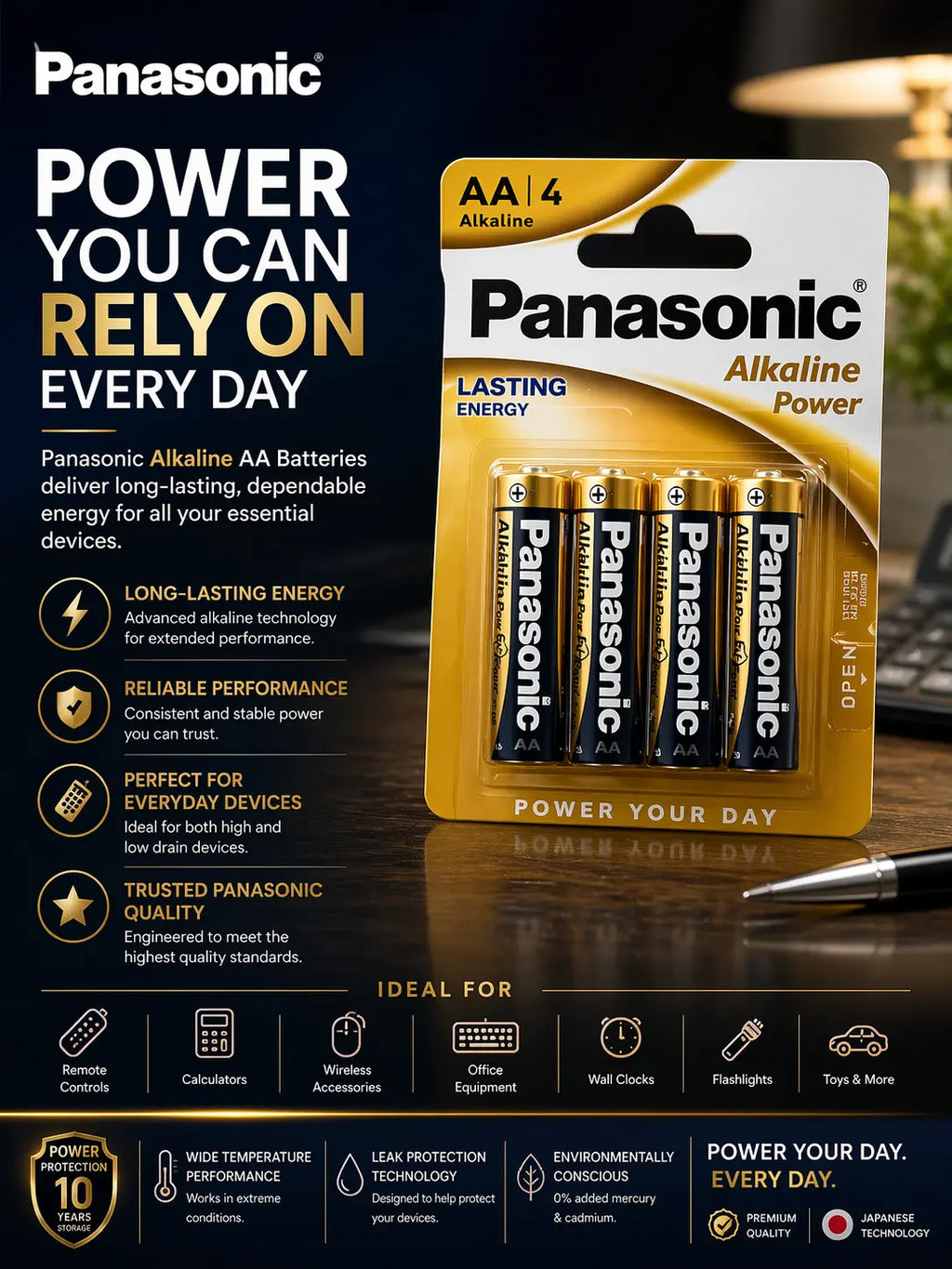 Panasonic Alkaline Powers AA Krystal Distribution