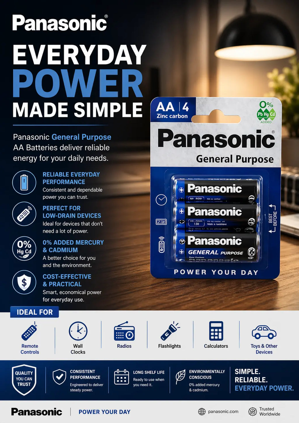 Panasonic General Purpose AA Krystal Distribution