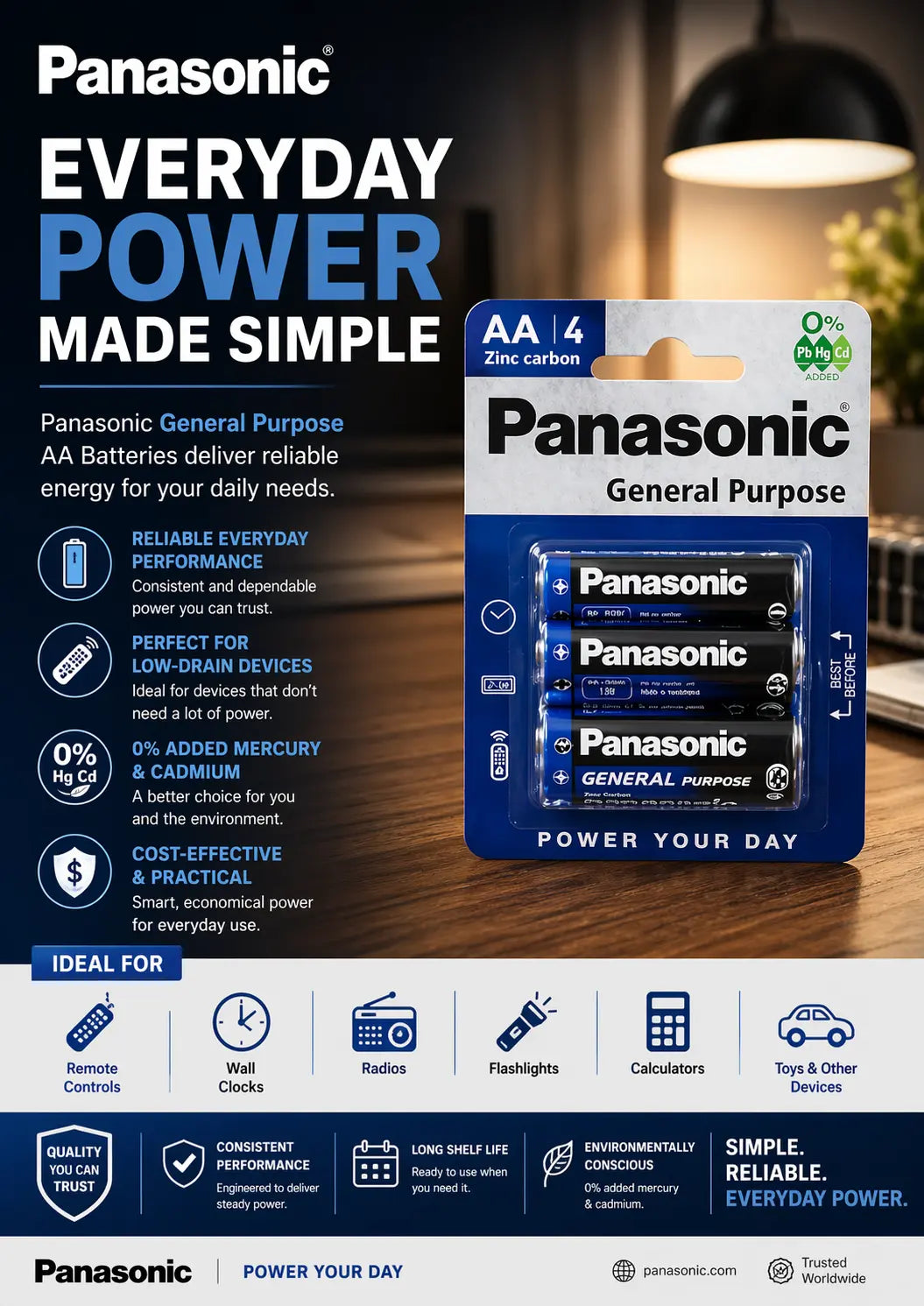 Panasonic General Purpose AA Krystal Distribution