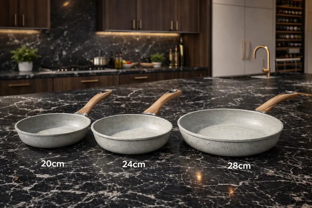 Kaiser Koch 3 Frying Pan Set White Krystal Distribution