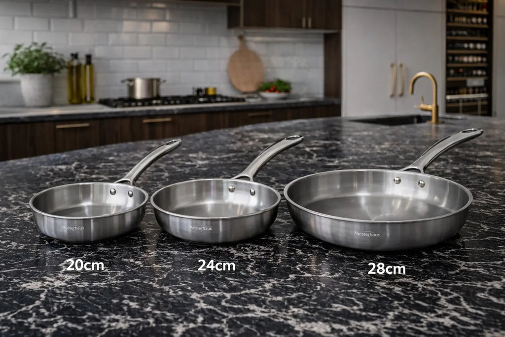 Meisterhaus Set 3 Frying Pans Krystal Distribution