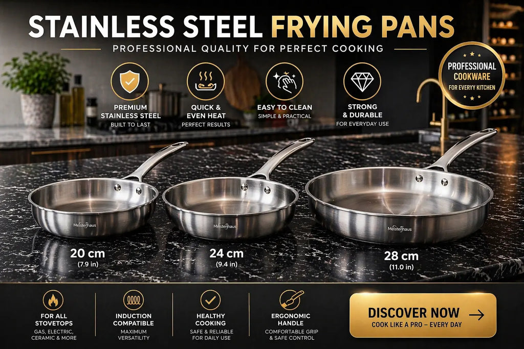 Meisterhaus Set 3 Frying Pans Krystal Distribution