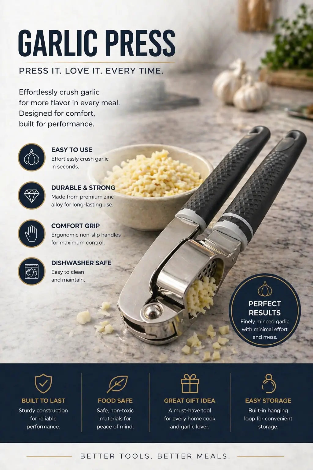 GT Garlic Press Krystal Distribution