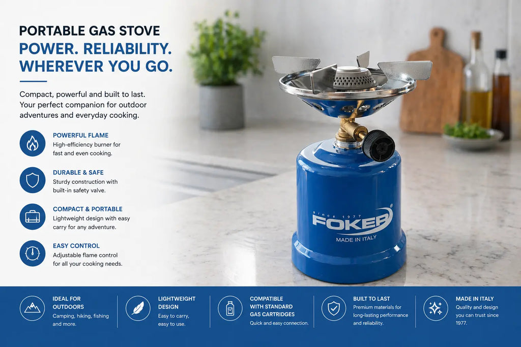 Foker Portable Gas Stove Krystal Distribution