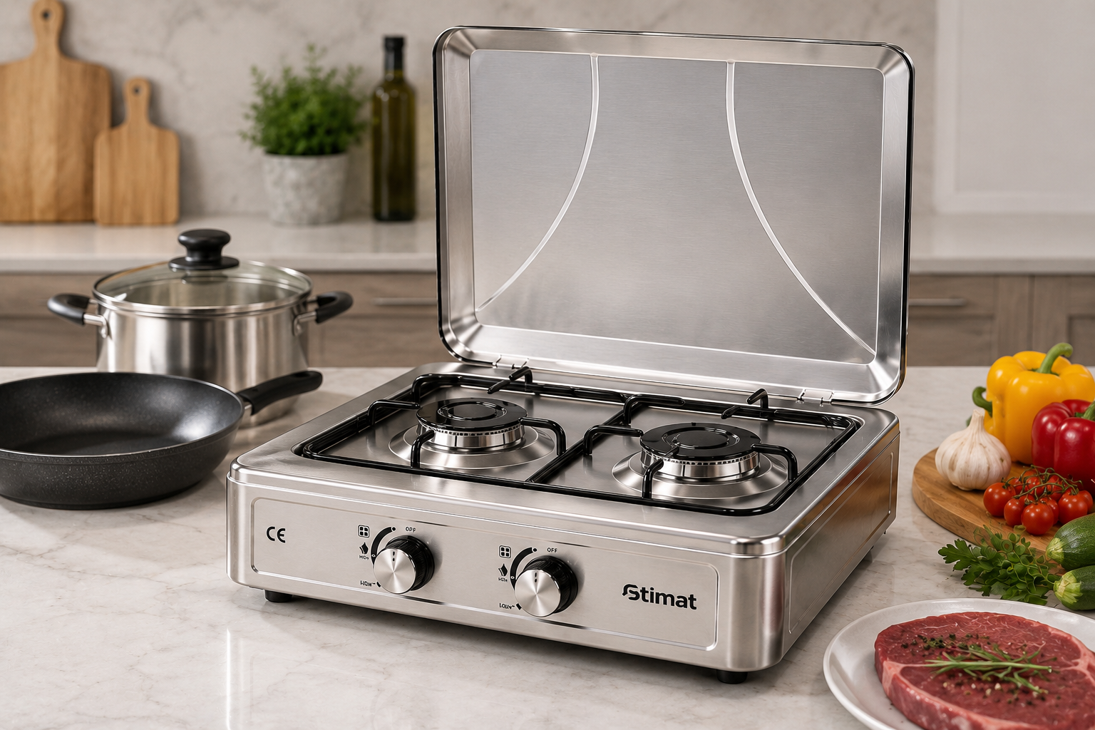 Stimat Gas Stove (2 Burners) Krystal Distribution