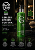 Red One Fresh After Shave Cream Cologne 400ml Krystal Distribution