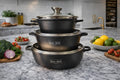 Kaiser Koch Set of 3 Stock Pots Krystal Distribution