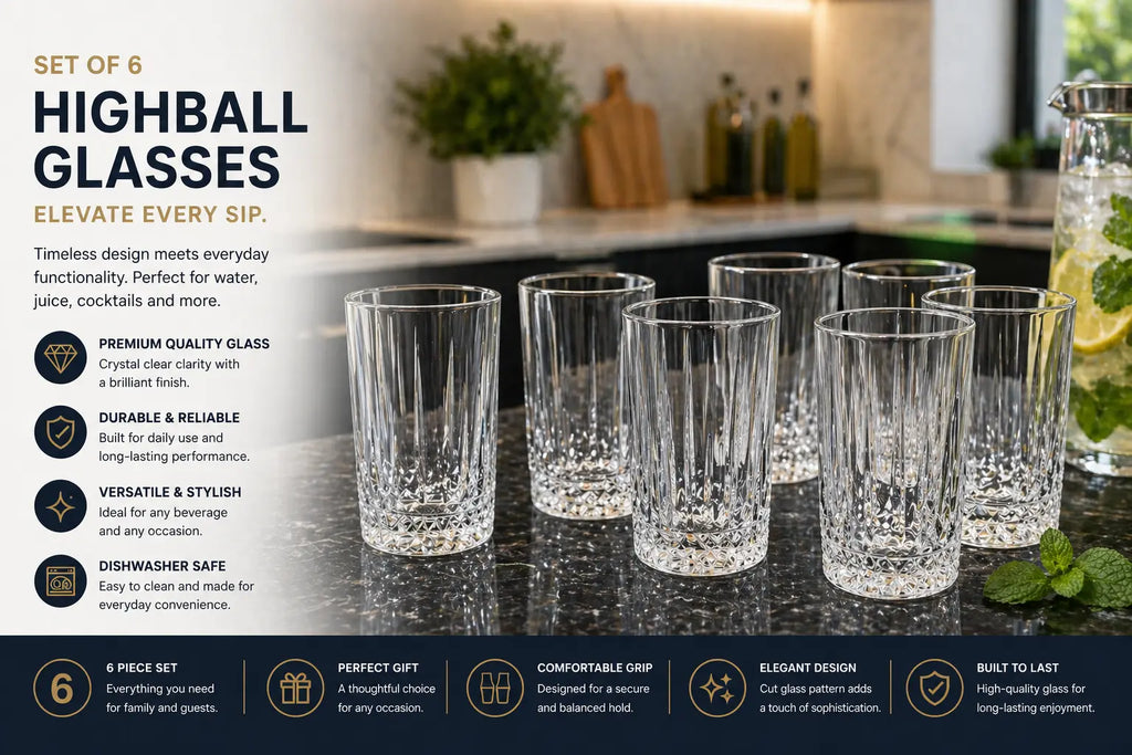 6 Orange Juice Glasses Krystal Distribution
