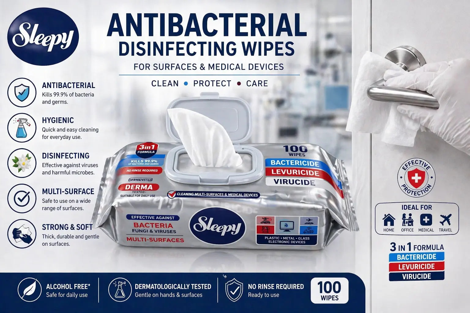 Sleepy Powerful Antibacterial Action Krystal Distribution