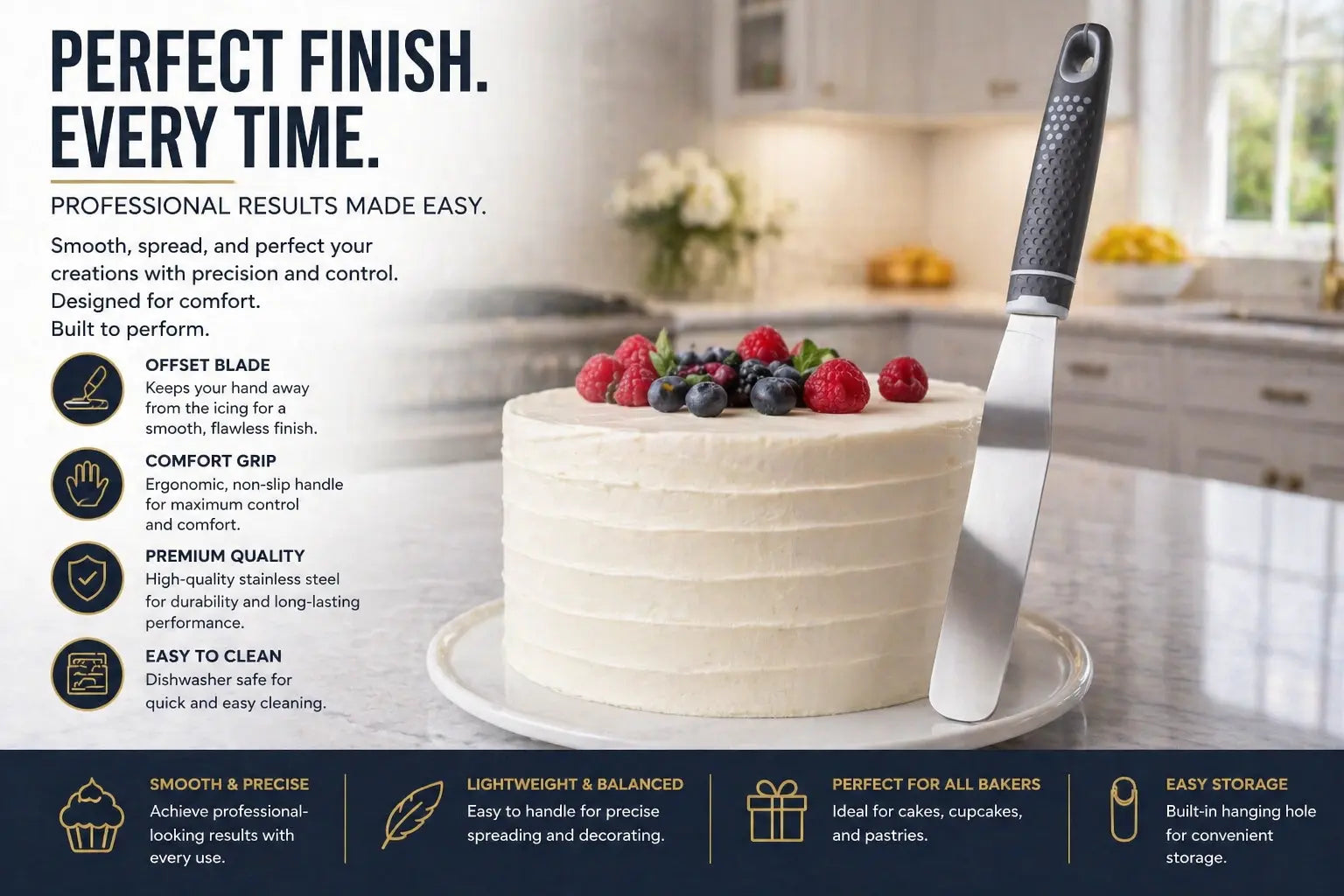 GT Icing Spatula Krystal Distribution
