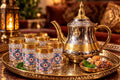 Moroccan Style Tea Glass Set Krystal Distribution
