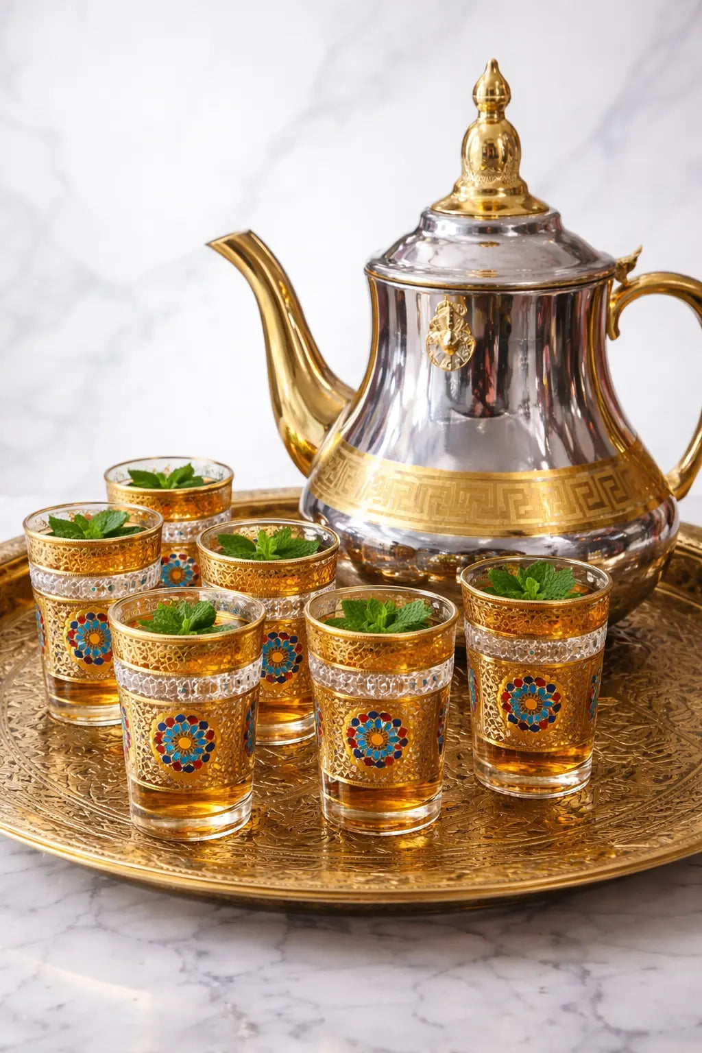 Moroccan Tea Glass Set Krystal Distribution