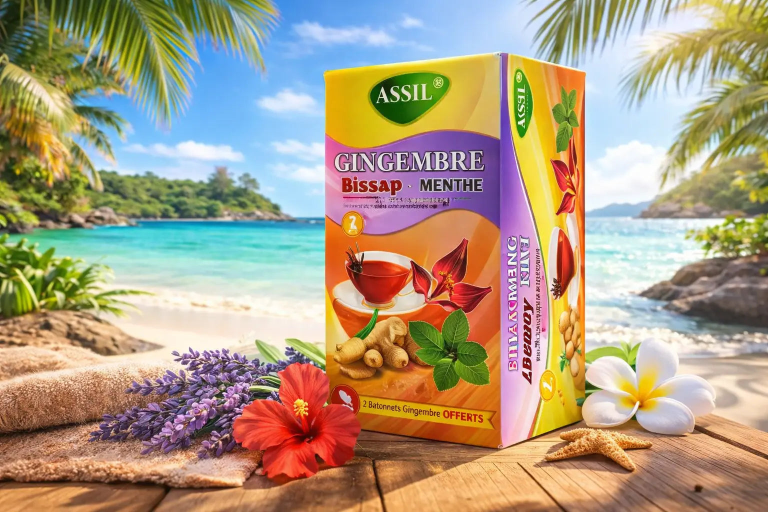 Assil Ginger – Bissap – Mint Infusion Krystal Distribution