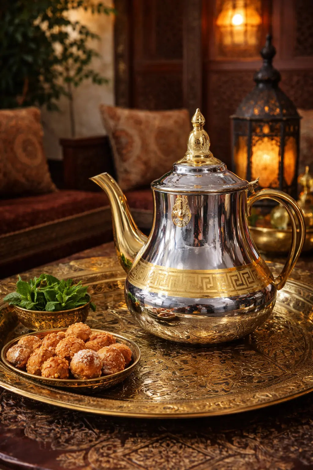 Kadirelli Moroccan Style Teapot 48oz Krystal Distribution