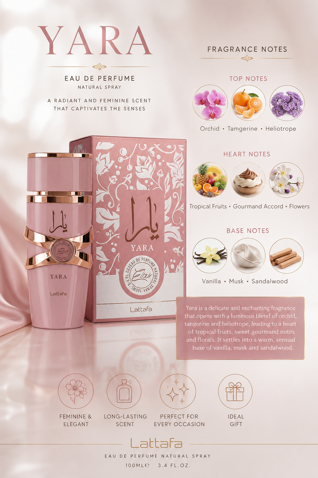 Yara Elixir by Lattafa Krystal Distribution