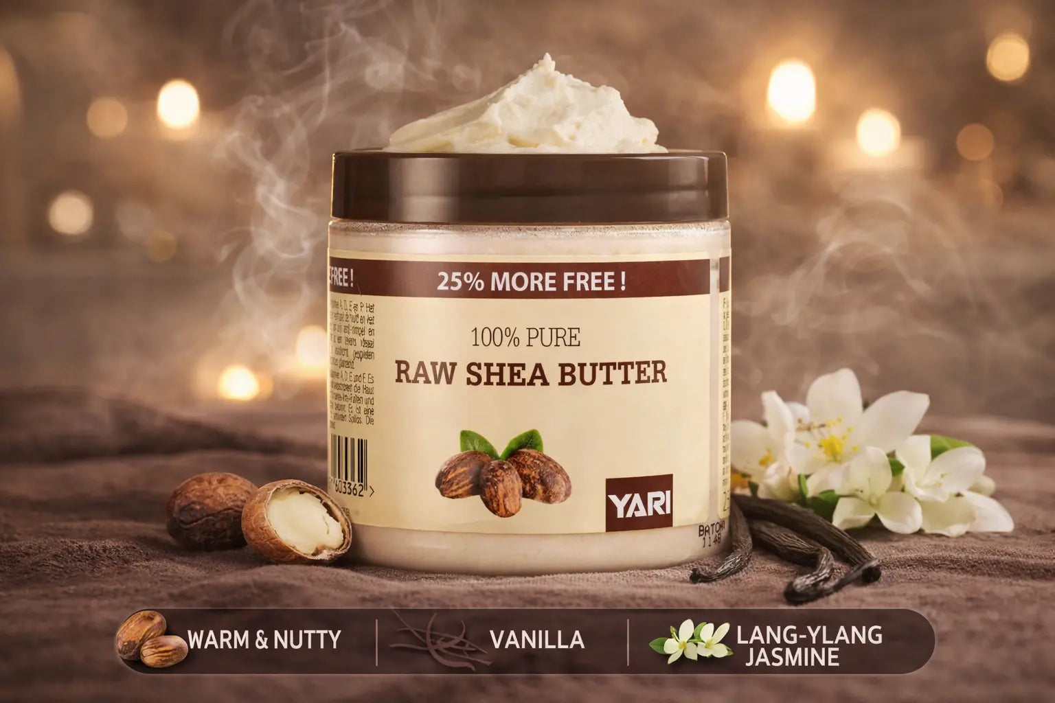 Yari Raw Shea Butter 250ml Krystal Distribution