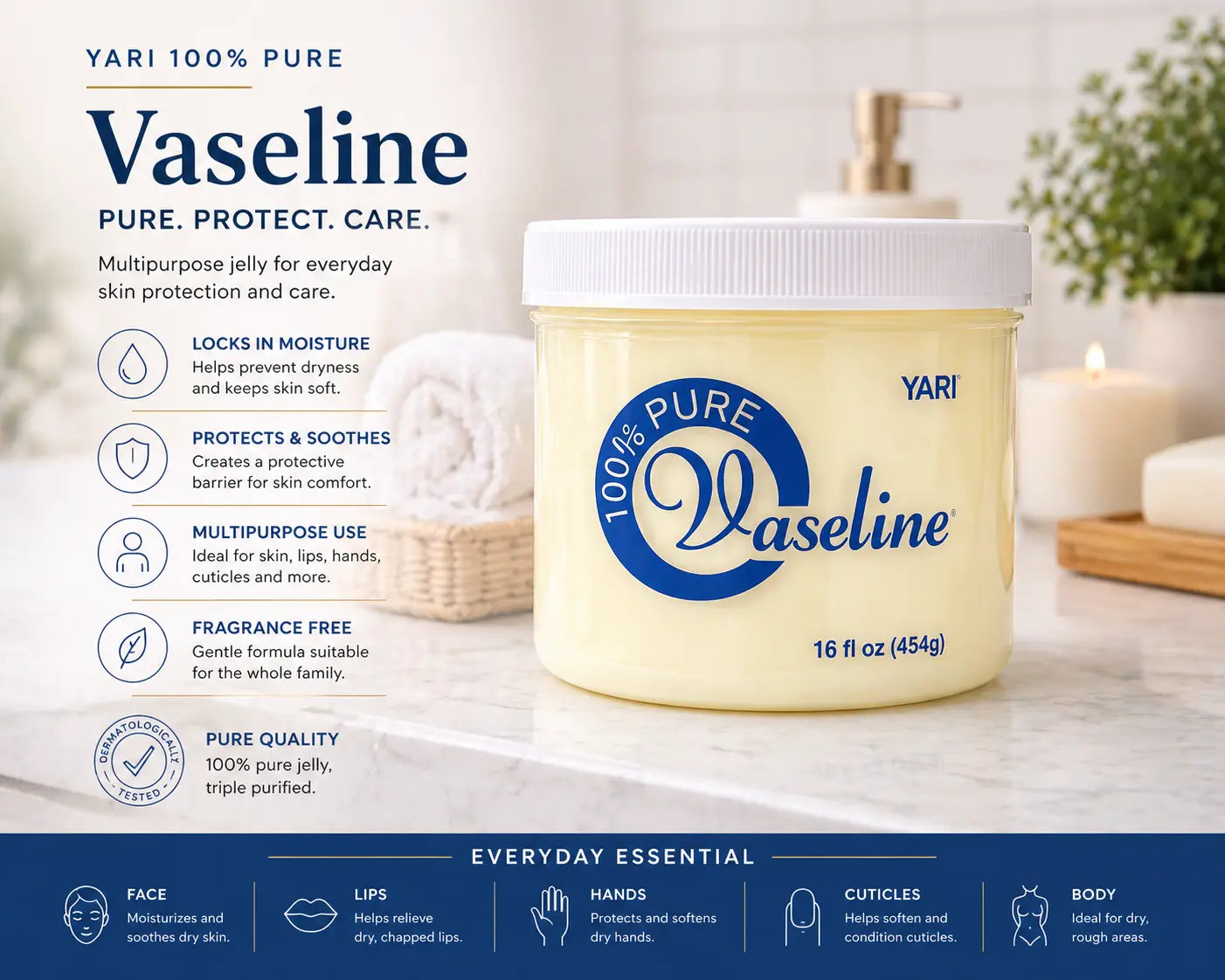 Yari Vaseline 16oz Krystal Distribution
