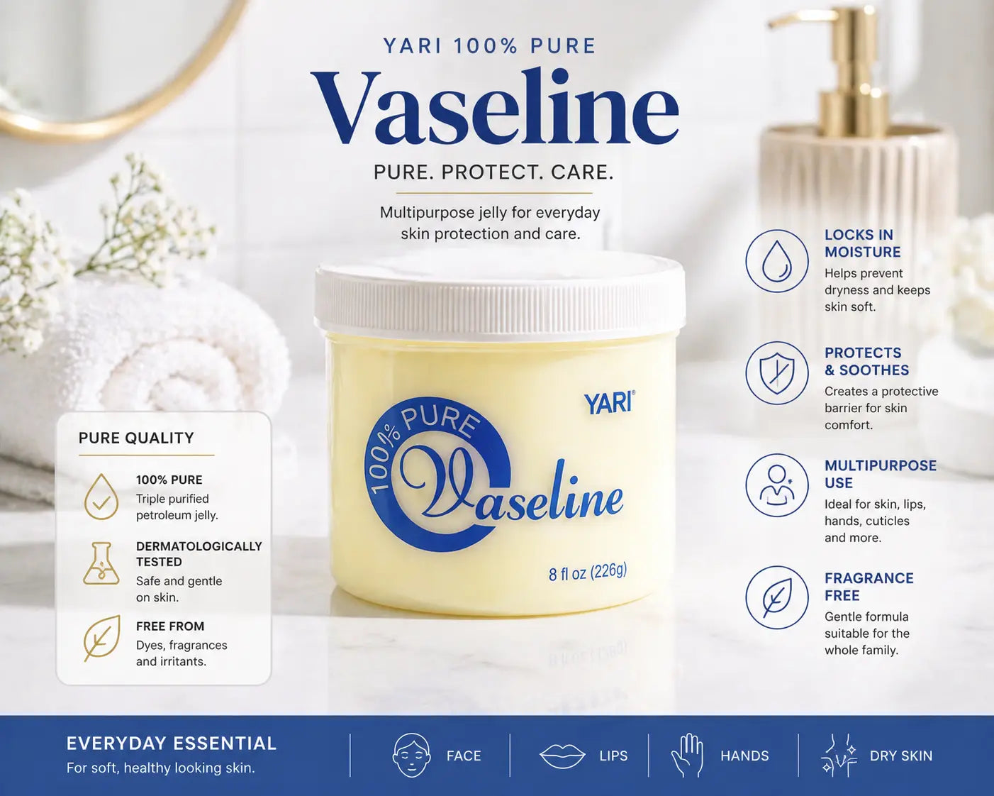 Yari Vaseline 8oz Krystal Distribution